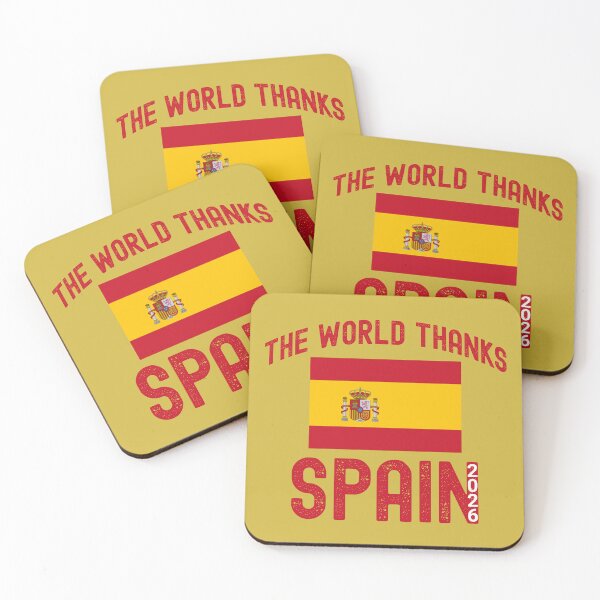 Item preview, The World Thanks Spain | España Pride Graphic designed and sold by NovaNookStudio.