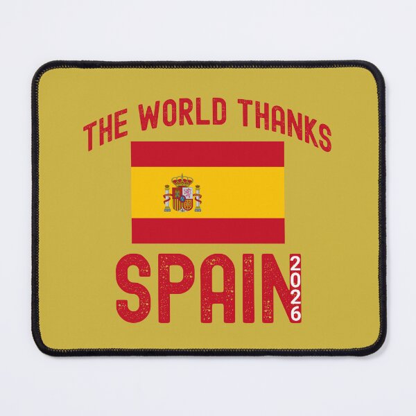 Item preview, The World Thanks Spain | España Pride Graphic designed and sold by NovaNookStudio.