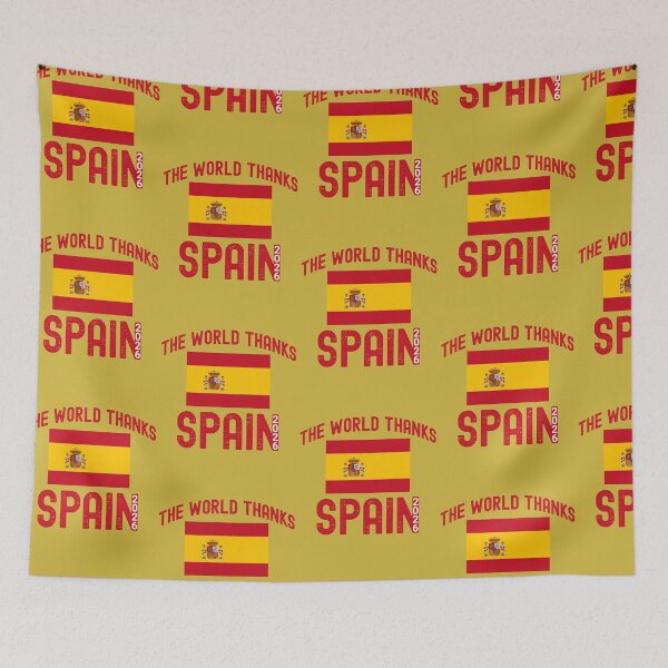 Item preview, The World Thanks Spain | España Pride Graphic designed and sold by NovaNookStudio.