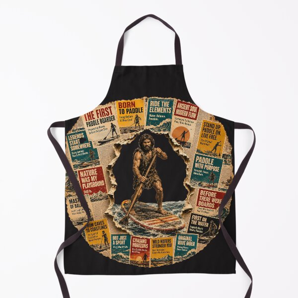 Item preview, The First Paddle Boarder Vintage Collage designed and sold by NucciCollective.