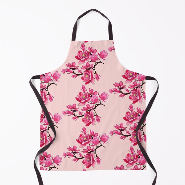 Item preview, branch magnolia flower red garden designed and sold by OrPolly.