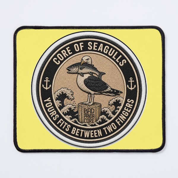 Item preview, Seagull Patch – Cheeky Catch | Core of Seagulls designed and sold by BadPandaCore.