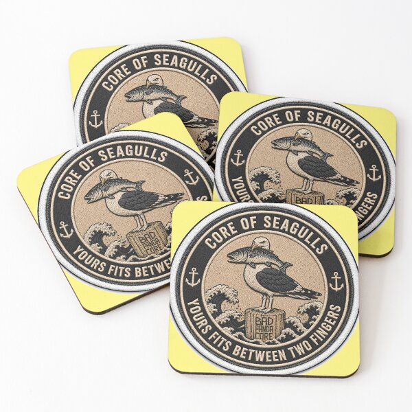 Item preview, Seagull Patch – Cheeky Catch | Core of Seagulls designed and sold by BadPandaCore.