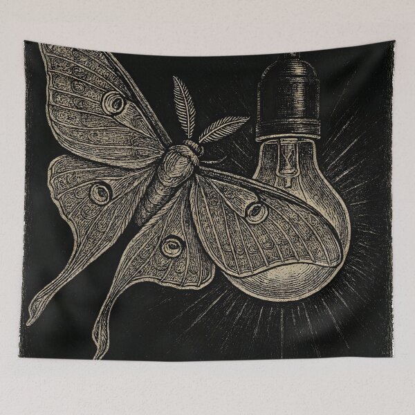 Item preview, Socially Awkward - Vintage Moth Art designed and sold by Dhenin Studio.