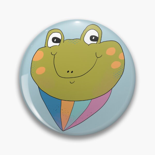 Item preview, Silly Frog Burst (Blue) designed and sold by yellowflowerhut.