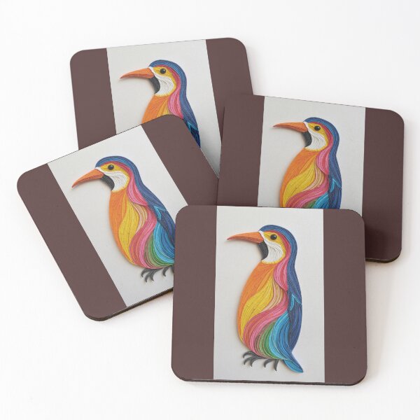 Item preview, Vibrant Quilling Paper Bird Art designed and sold by  Color & Form.