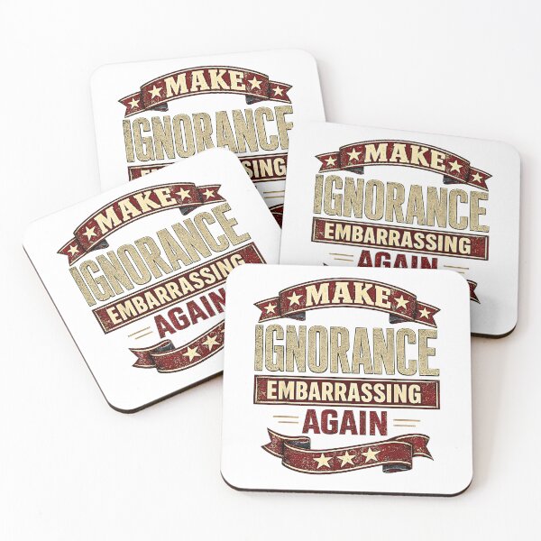 Item preview, Make Ignorance Embarrassing Again Vintage Retro Political Satire designed and sold by Rahamkshop.