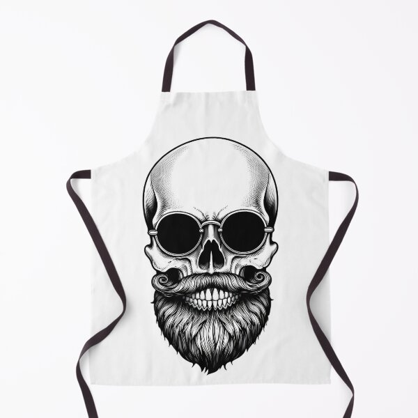 Item preview, Bearded Skull With Sunglasses And Mustache designed and sold by Linework Studio.