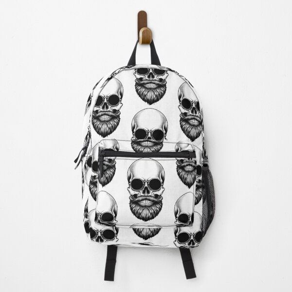 Item preview, Bearded Skull With Sunglasses And Mustache designed and sold by Linework Studio.