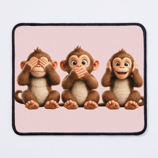 Item preview, Three Wise Monkees designed and sold by ArtPixs.