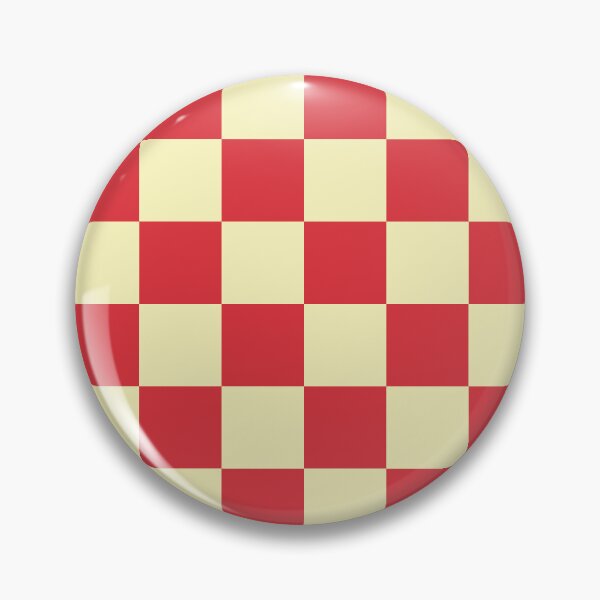 Artikelvorschau, Retro Schachbrettmuster in Rot und Buttergelb entworfen und verkauft von ViviNyks.