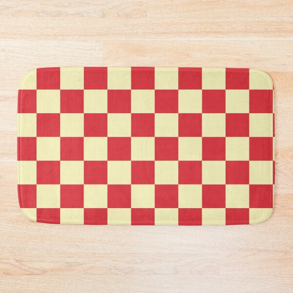Item preview, Retro Red and Butter Yellow Checkerboard Pattern designed and sold by ViviNyks.