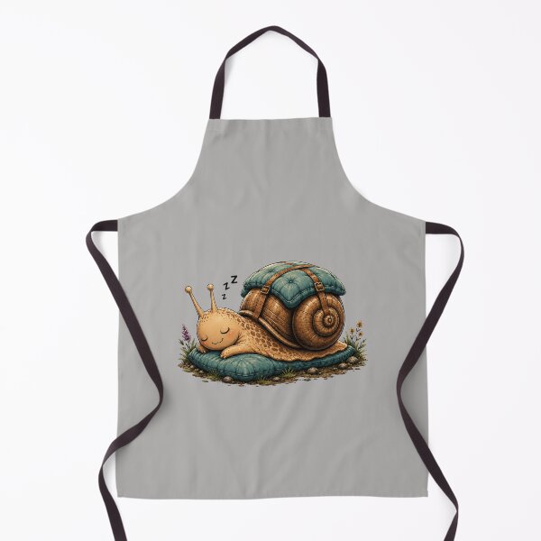 Item preview, Cute Sleeping Snail Illustration | Cozy Cottagecore Woodland Animal Design designed and sold by Don't Crack Art.