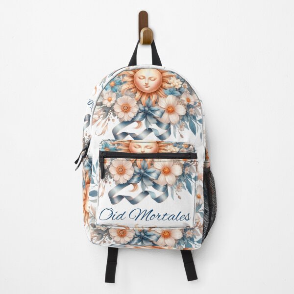 Item preview, Oíd Mortales Sun Face Floral Design - Argentina Watercolor Celestial Art with Blue and Gold Flowers designed and sold by PourtoiStudio.