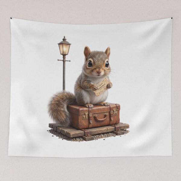 Item preview, Little Traveling Squirrel designed and sold by Helenaphotoart.