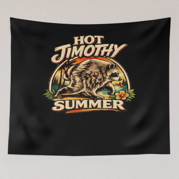 Item preview, Jimothy Viral Raccoon Meme Vintage Funny Hot Jimothy Summer designed and sold by Apparel-Vortex.