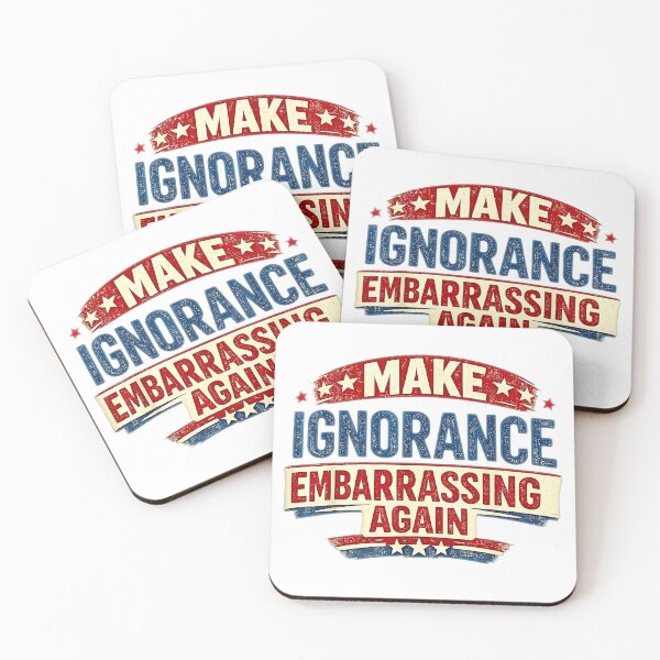 Item preview, Make Ignorance Embarrassing Again Vintage Retro Political Satire designed and sold by Rahamkshop.