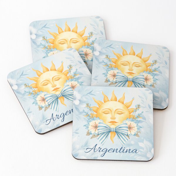 Item preview, Argentina Sun Floral Design – Soft Blue Aesthetic, Watercolor Flowers, Elegant Celestial Art designed and sold by PourtoiStudio.