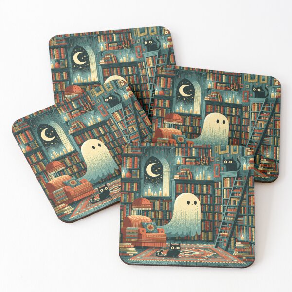 Item preview, Haunted Library - Spooky Ghost Dark Academia Book Tee designed and sold by FrostyFrisby.