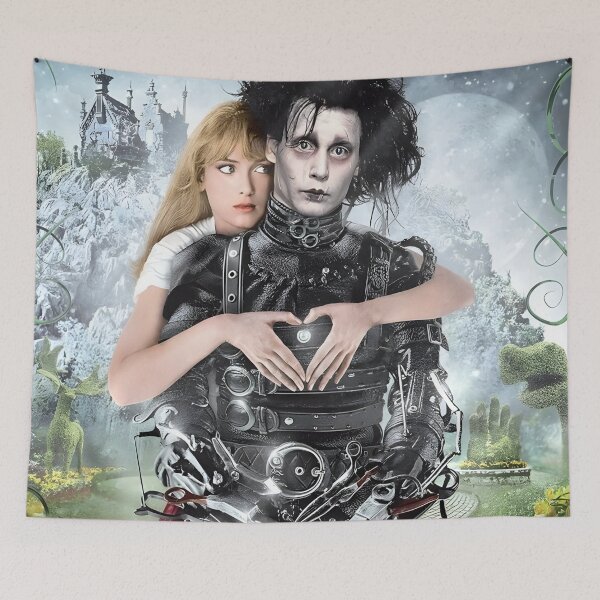 Item preview, Edward Scissorhands Original Custom Vintage Movie Poster Art designed and sold by Cool Robot Bro..