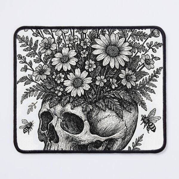 Item preview, Protect Your Peace - Botanical Floral Skull designed and sold by Dhenin Studio.