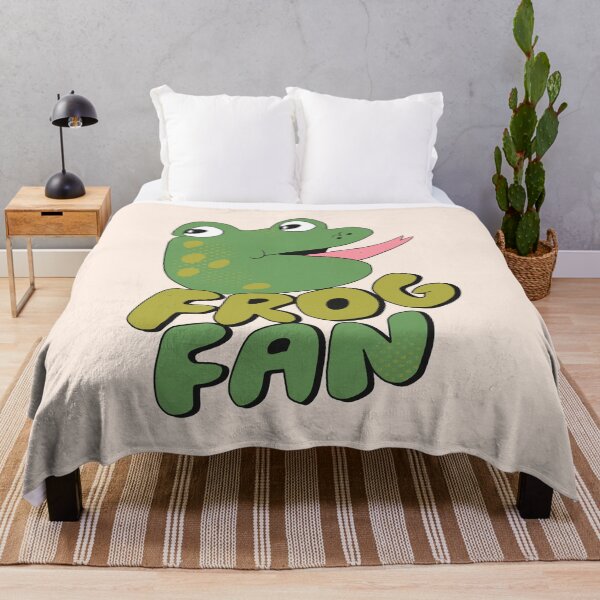 Item preview, Frog Fan (Green) designed and sold by yellowflowerhut.