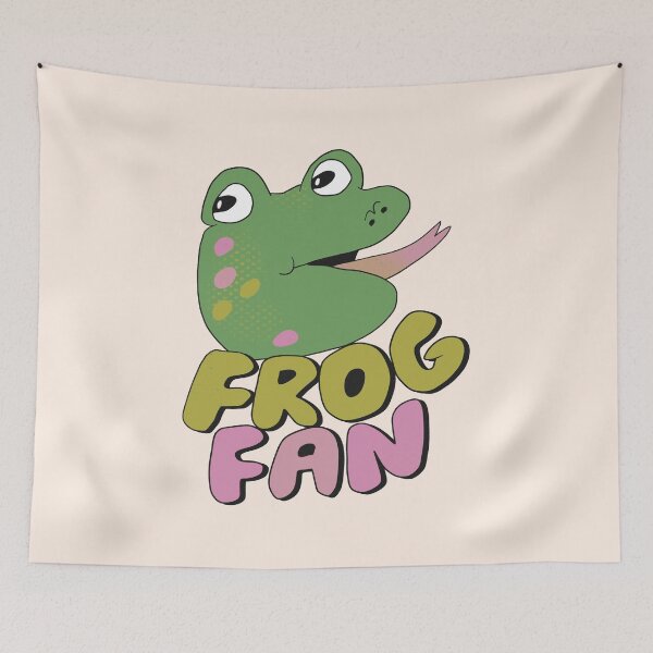 Item preview, Frog Fan (Purple) designed and sold by yellowflowerhut.