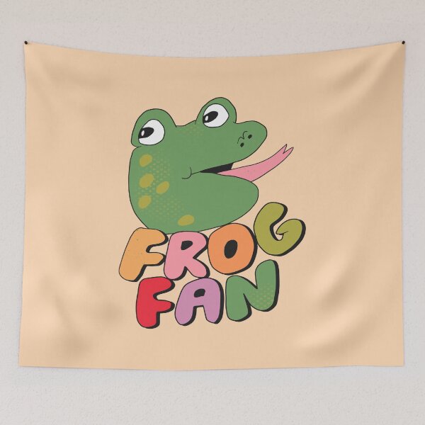Item preview, Frog Fan (Multi-Color) designed and sold by yellowflowerhut.