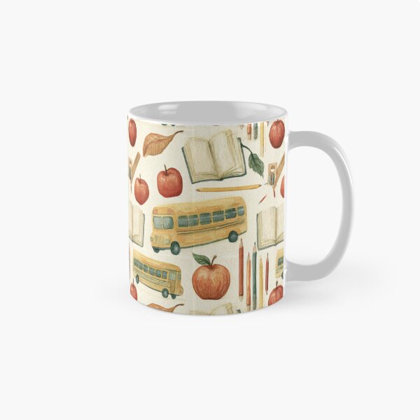 Item preview, Vintage Schoolhouse Memories: Watercolor Bus & Apple Tapestry designed and sold by TJ Art and Camera.