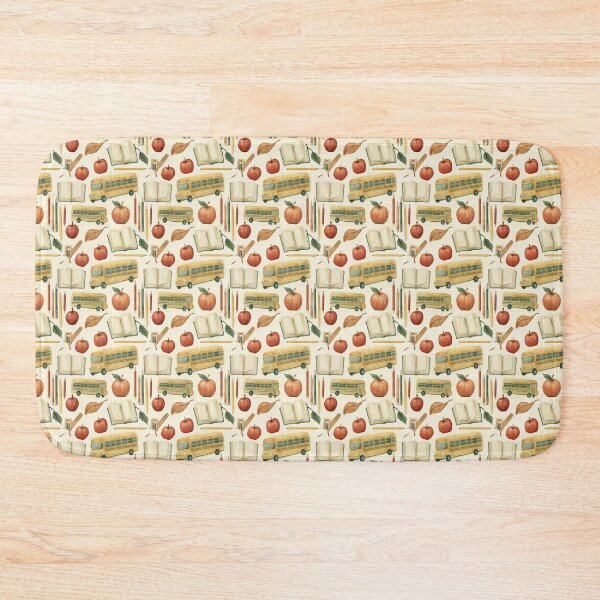 Item preview, Vintage Schoolhouse Memories: Watercolor Bus & Apple Tapestry designed and sold by TJ Art and Camera.