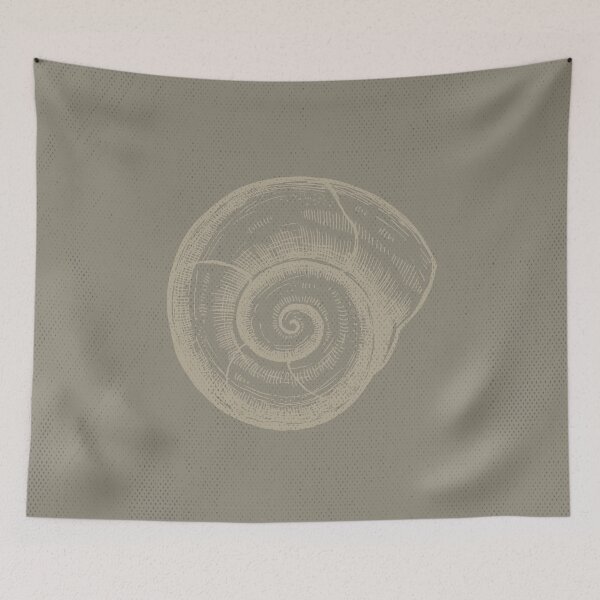 Artikelvorschau, Vintage Ocean Nautilus Shell auf Tan strukturierten Hintergrund entworfen und verkauft von aimeeandkate.