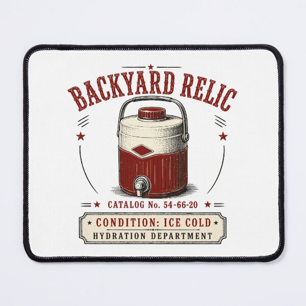 Item preview, Backyard Relic | Vintage Picnic Cooler Jug | Ice Cold Hydration | Retro Engraving Graphic designed and sold by Mikoff04-arts.