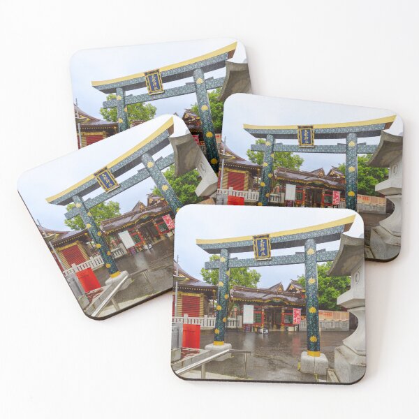 Item preview, Ornate Black-Lacquered Torii Gate with Gold and Turquoise Motifs at Ōsugi Shrine designed and sold by Pix4Japan.