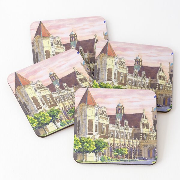 Item preview, Dunedin, New Zealand, train station designed and sold by Dave Baab watercolors.
