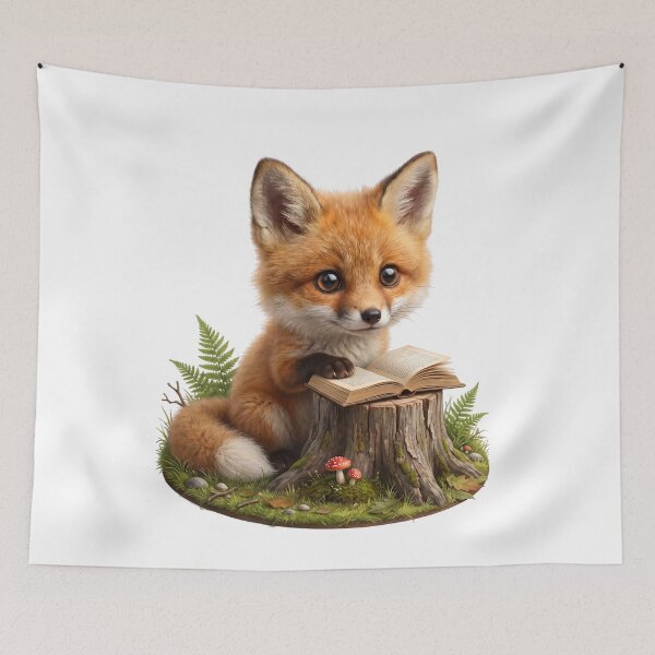 Item preview, Little Fox Book Club designed and sold by Helenaphotoart.