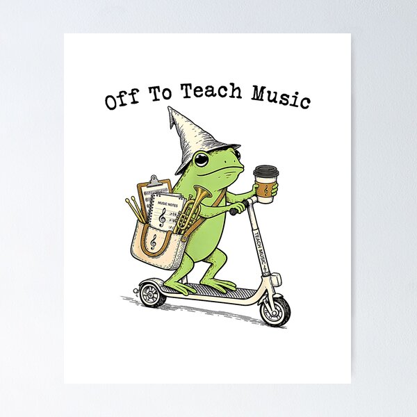 Item preview, Off To Teach Music designed and sold by Rahamkshop.