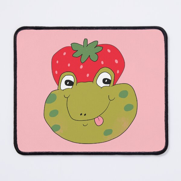 Item preview, Silly Strawberry Frog (Red) designed and sold by yellowflowerhut.