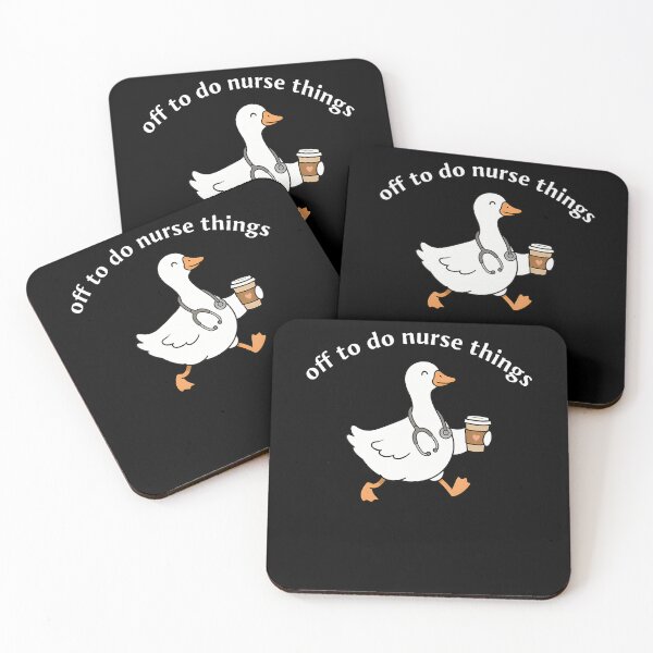Item preview, Off To Do Nurse Things Funny Goose Coffee Nurse designed and sold by Apparel-Vortex.