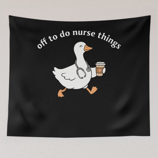 Item preview, Off To Do Nurse Things Funny Goose Coffee Nurse designed and sold by Apparel-Vortex.