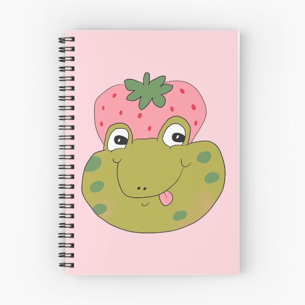 Item preview, Silly Strawberry Frog (Pink) designed and sold by yellowflowerhut.