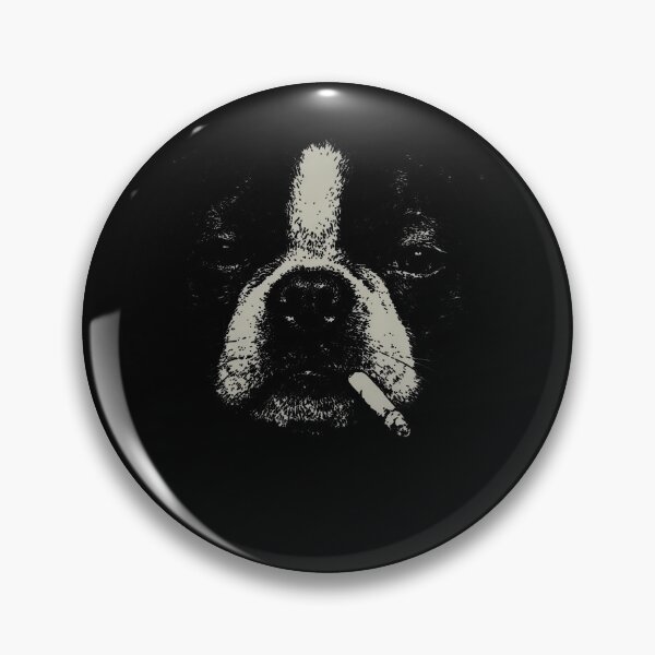 Item preview, Dog Smoking Cigarette Funny Boston Terrier Meme designed and sold by Apparel-Vortex.
