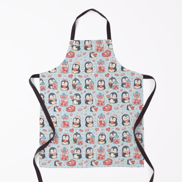 Item preview, Penguin Love Candy Jar Kawaii Pattern designed and sold by Soft Berry Studio.