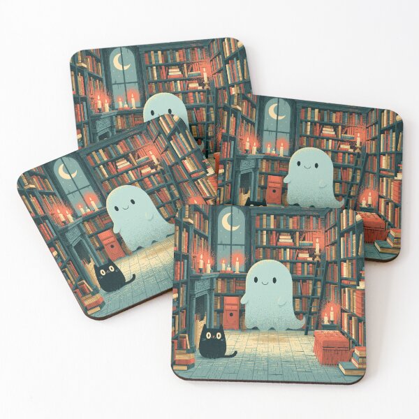Item preview, Haunted Library - Spooky Ghost Dark Academia Book Tee designed and sold by FrostyFrisby.