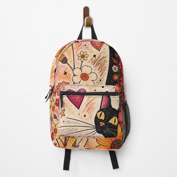 Item preview, Geometric Doodle Cat – Modern Patchwork Feline designed and sold by fateh236.