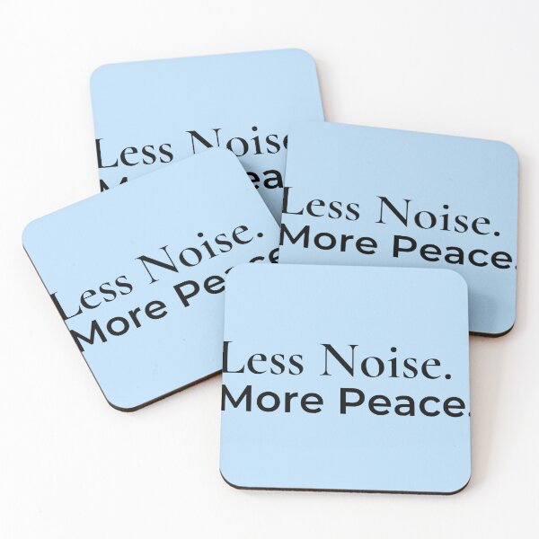 Item preview, Less Noise More Peace Typography designed and sold by LunaVales.