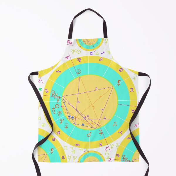Item preview, blue - yellow of natal of astrological charts designed and sold by OrPolly.