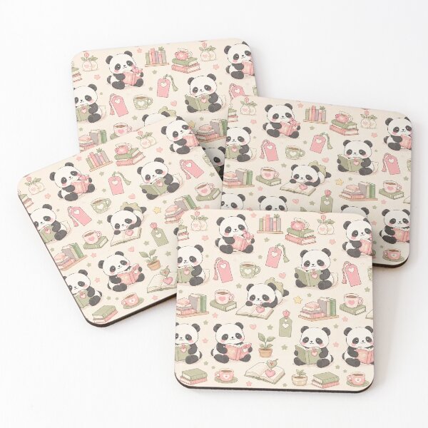 Item preview, Panda Heart Bookmark Kawaii Love Pattern designed and sold by Soft Berry Studio.