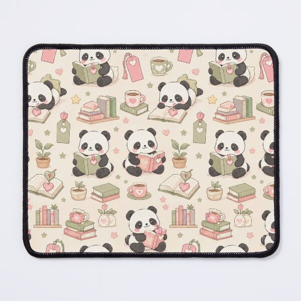Item preview, Panda Heart Bookmark Kawaii Love Pattern designed and sold by Soft Berry Studio.