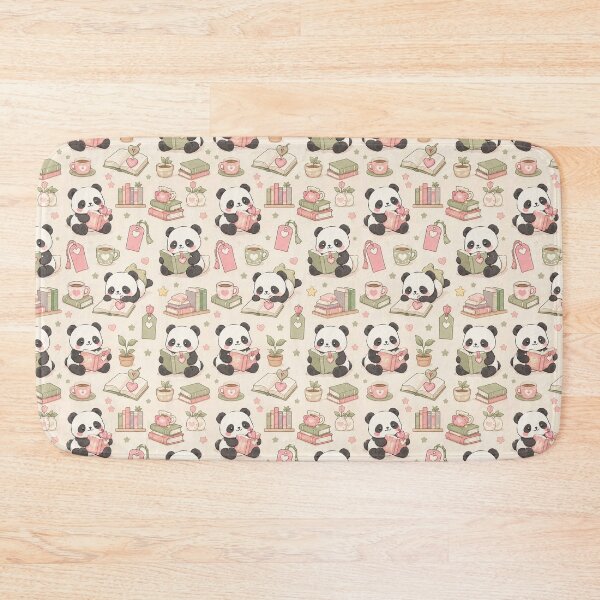 Item preview, Panda Heart Bookmark Kawaii Love Pattern designed and sold by Soft Berry Studio.