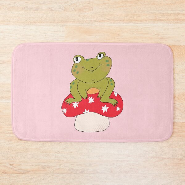 Item preview, Hoppy the Frog on Toadstool (Red) designed and sold by yellowflowerhut.